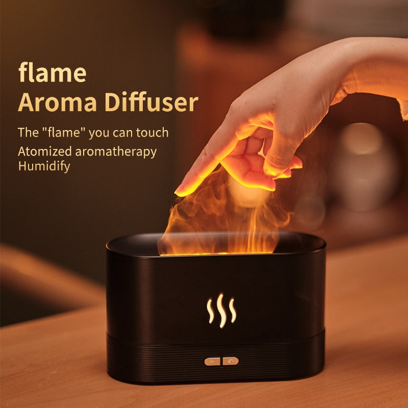 3D LED Flame Effect diffuser and Humidifier - SHOPIZEM