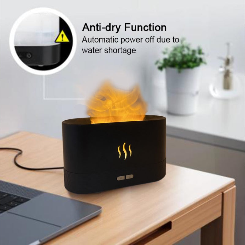 3D LED Flame Effect diffuser and Humidifier - SHOPIZEM