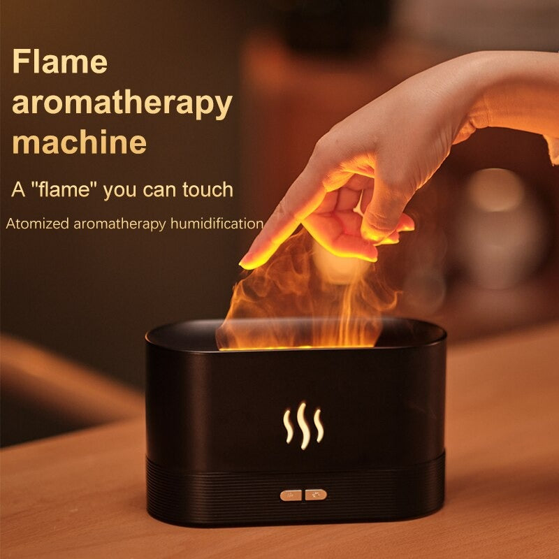 3D LED Flame Effect diffuser and Humidifier - SHOPIZEM