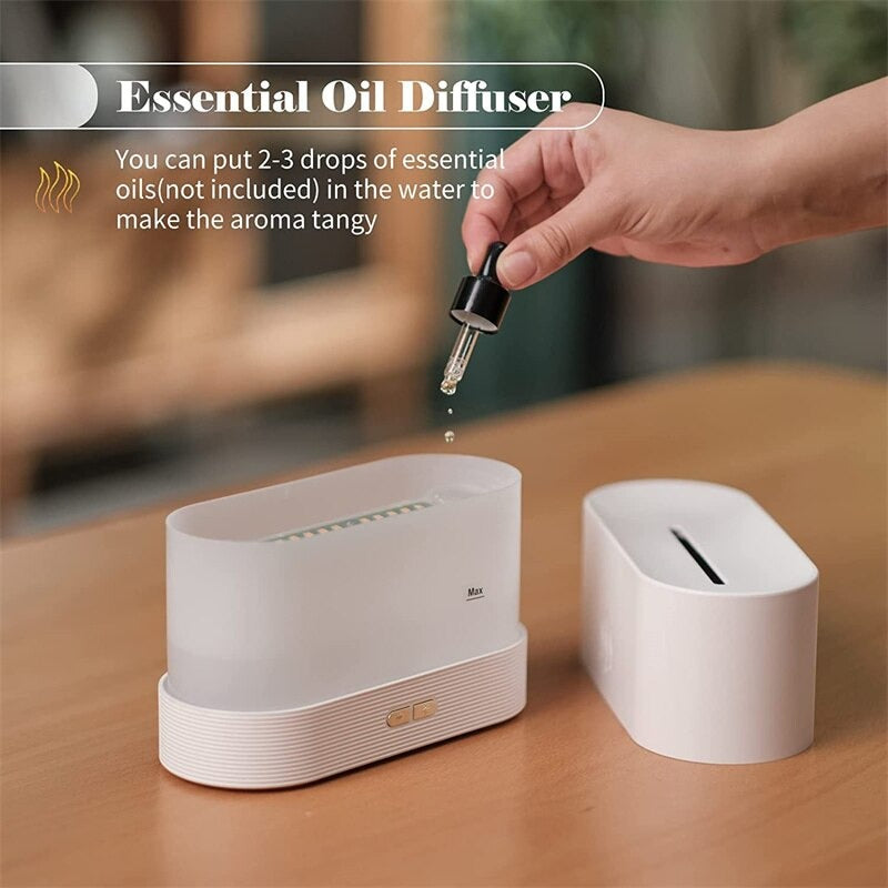 3D LED Flame Effect diffuser and Humidifier - SHOPIZEM