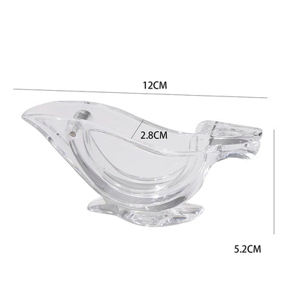 Bird Shaped Acrylic Lemon Squeezer with Stainless Steel Blade - SHOPIZEM