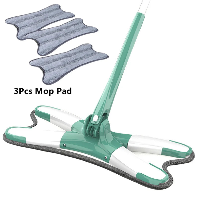 X Mop with Reusable Microfiber Pads