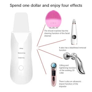 Ultrasonic Skin Scraper Blackhead Remover