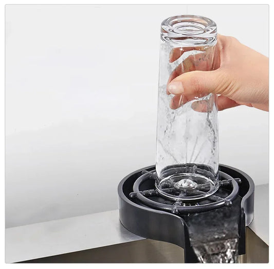 Innovative Eco-Friendly Automatic Kitchen Sink Glass and Cup Rinser - SHOPIZEM