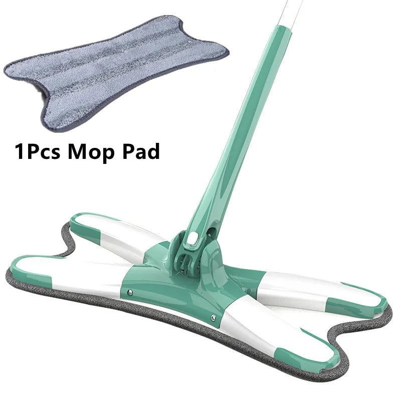 X Mop with Reusable Microfiber Pads