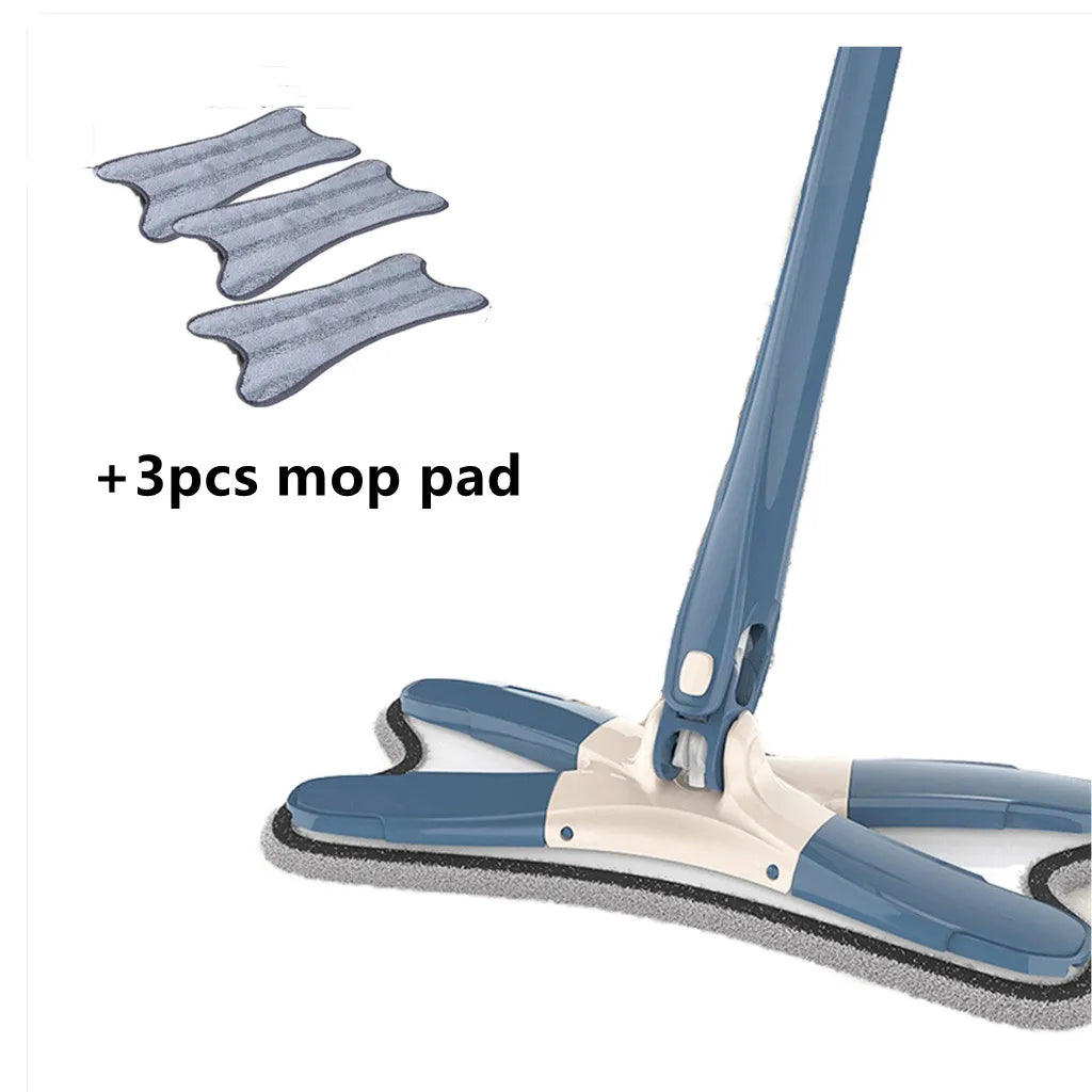 X Mop with Reusable Microfiber Pads