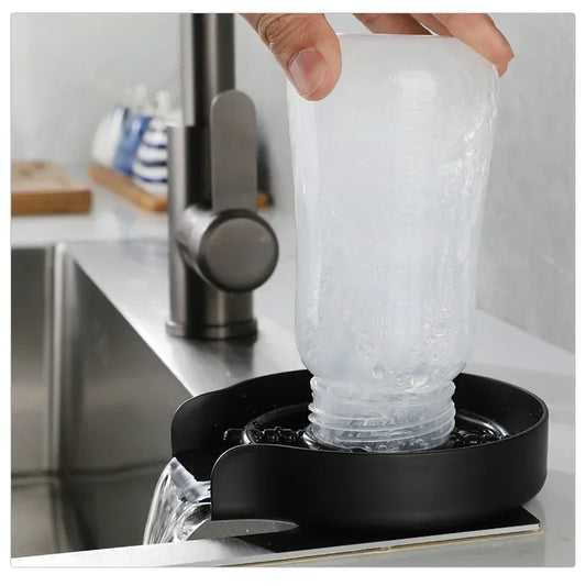 Innovative Eco-Friendly Automatic Kitchen Sink Glass and Cup Rinser - SHOPIZEM