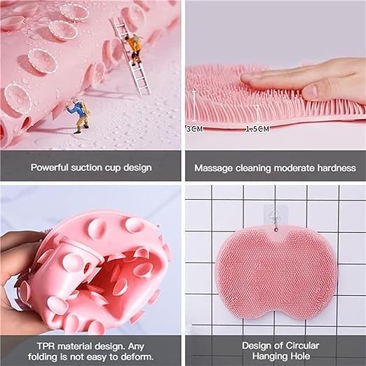 Shower Foot and Back Scrubber Mat
