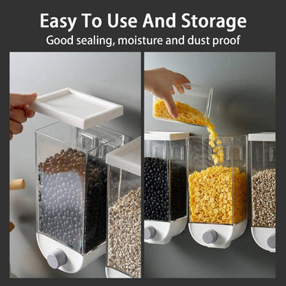 Space-Saving Wall Mounted Grain Dispenser - SHOPIZEM