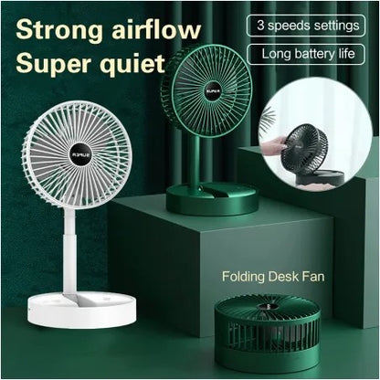 Folding Telescopic Floor Fan - SHOPIZEM