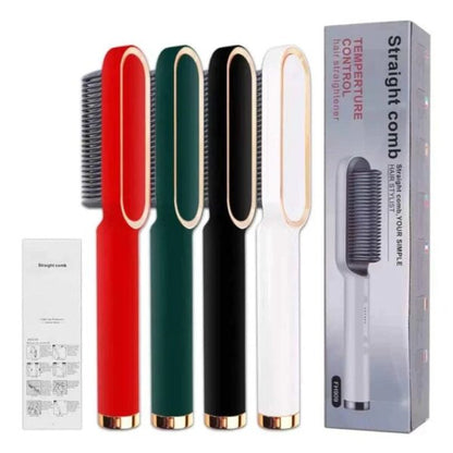 Hair Straightener Ceramic Heated Hair Brush - SHOPIZEM